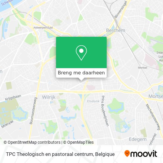 TPC Theologisch en pastoraal centrum kaart