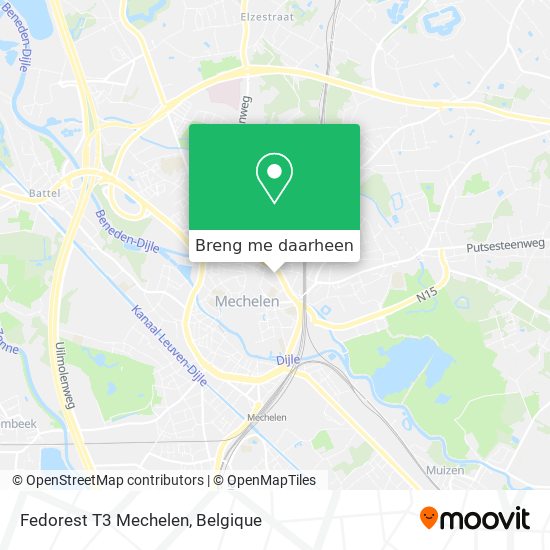 Fedorest T3 Mechelen kaart