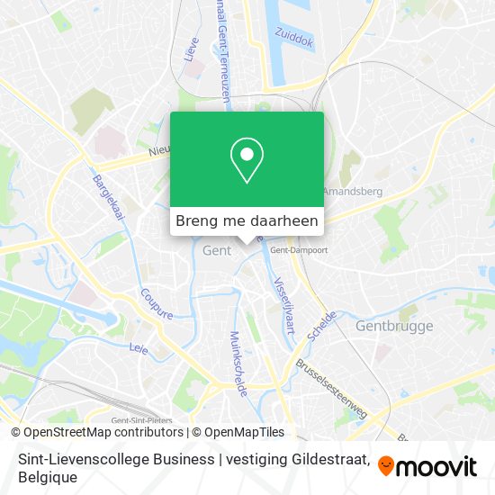 Sint-Lievenscollege Business | vestiging Gildestraat kaart