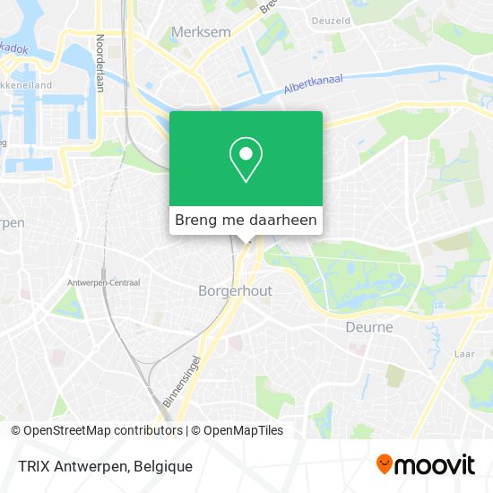 TRIX Antwerpen kaart