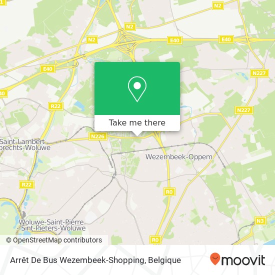 Arrêt De Bus Wezembeek-Shopping kaart