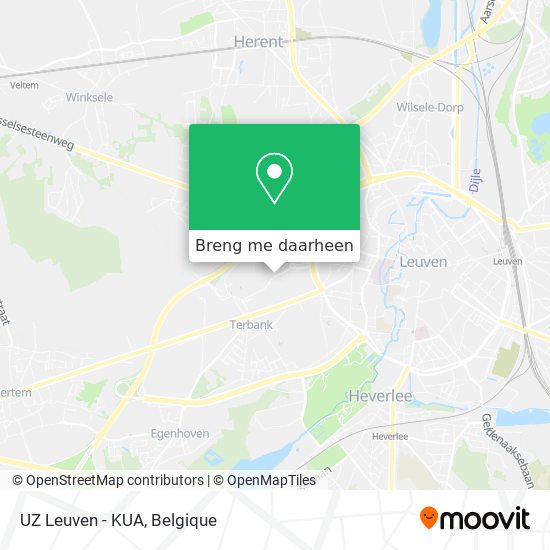UZ Leuven - KUA kaart