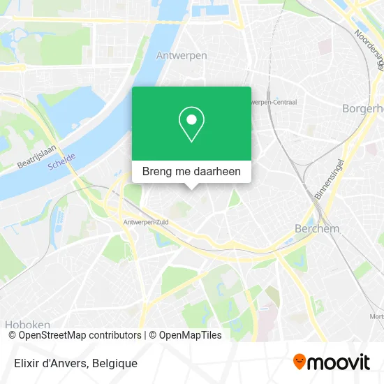 Elixir d'Anvers kaart