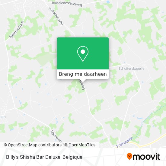 Billy's Shisha Bar Deluxe kaart