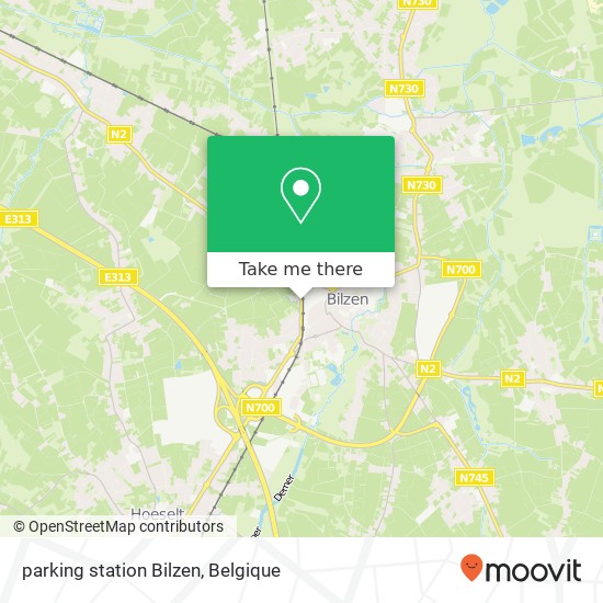 parking station Bilzen kaart