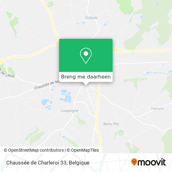 Chaussée de Charleroi 33 kaart