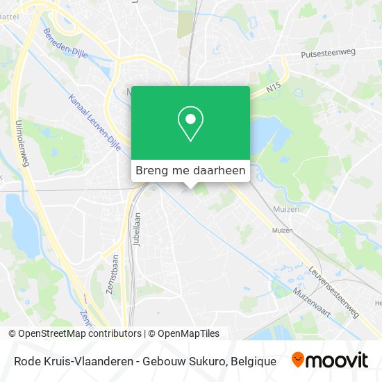 Rode Kruis-Vlaanderen - Gebouw Sukuro kaart