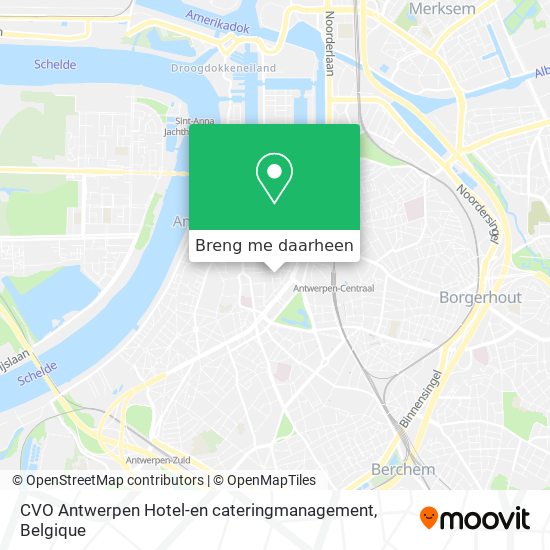 CVO Antwerpen Hotel-en cateringmanagement kaart
