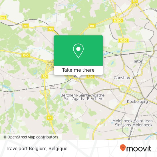Travelport Belgium kaart