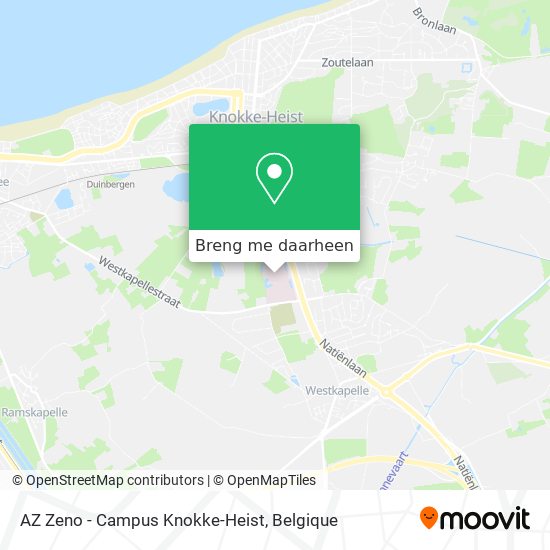 AZ Zeno - Campus Knokke-Heist kaart
