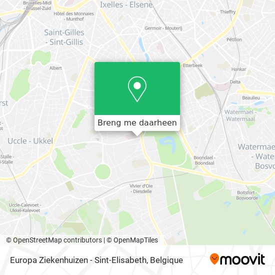 Europa Ziekenhuizen - Sint-Elisabeth kaart