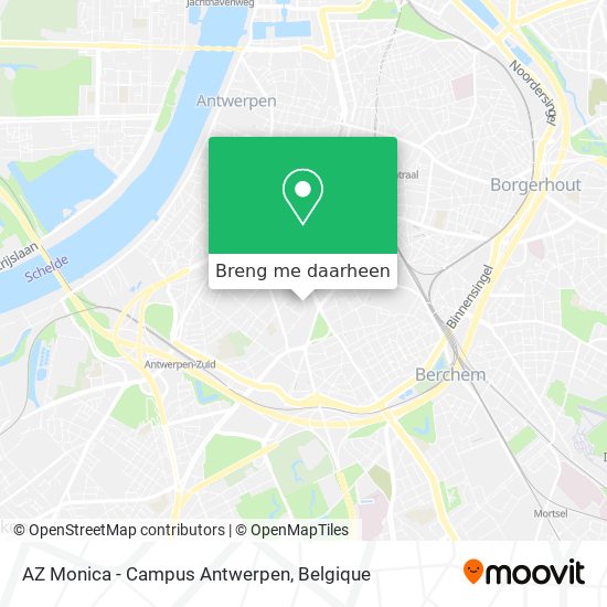 AZ Monica - Campus Antwerpen kaart