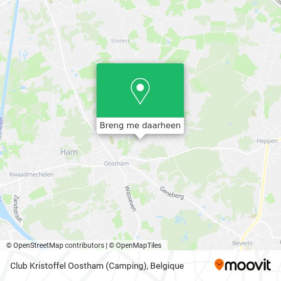 Club Kristoffel Oostham (Camping) kaart