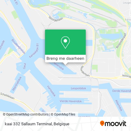 kaai 332 Sallaum Terminal kaart