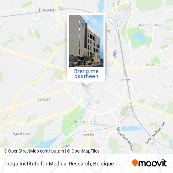 Rega Institute for Medical Research kaart