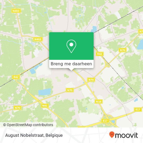 August Nobelstraat kaart