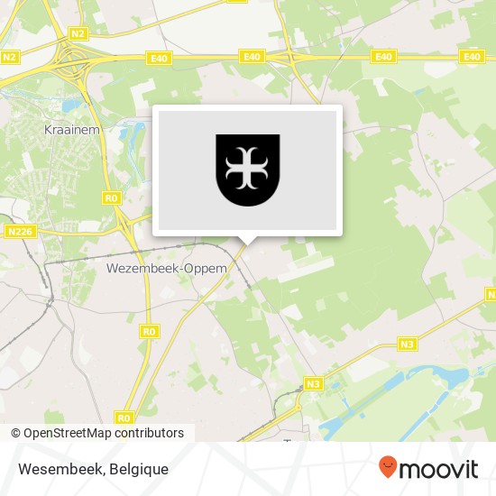 Wesembeek kaart