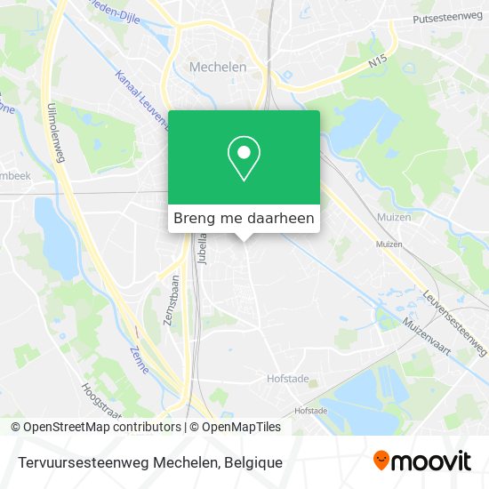 Tervuursesteenweg Mechelen kaart