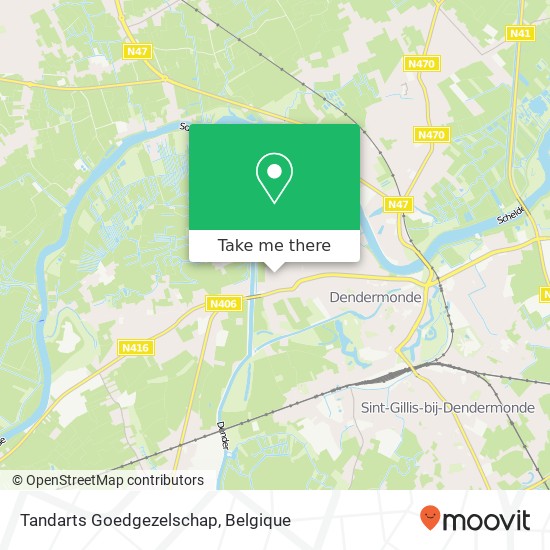 Tandarts Goedgezelschap kaart