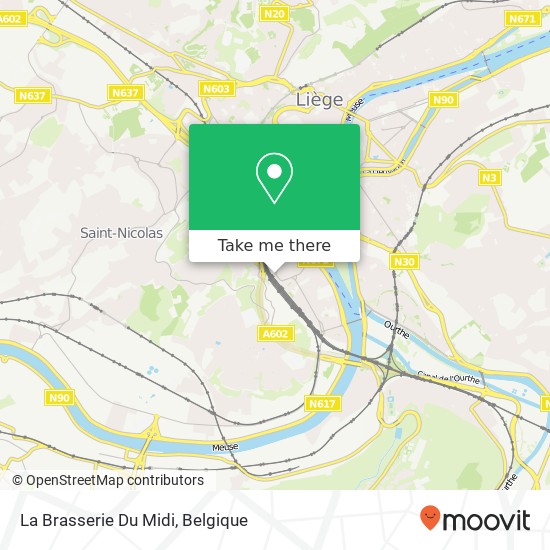 La Brasserie Du Midi kaart