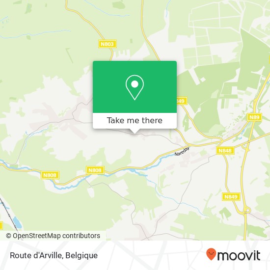 Route d'Arville kaart