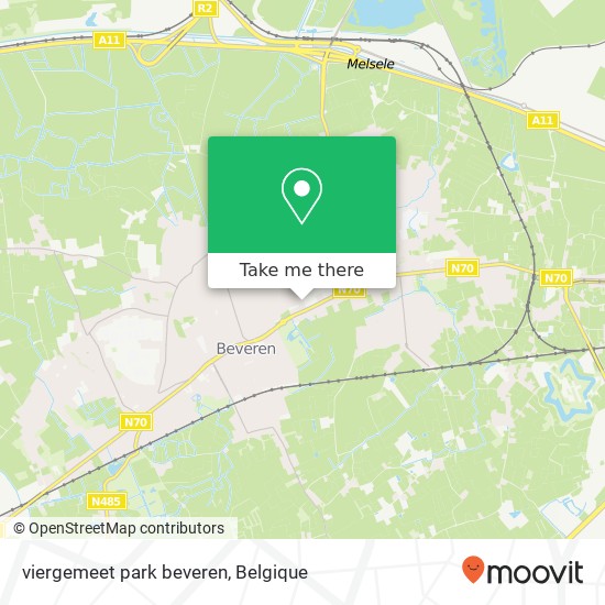 viergemeet park beveren kaart