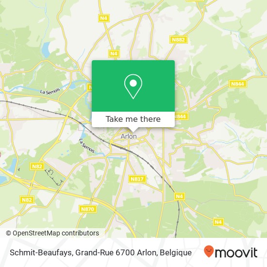 Schmit-Beaufays, Grand-Rue 6700 Arlon kaart