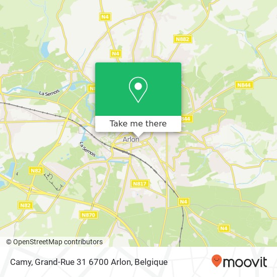 Camy, Grand-Rue 31 6700 Arlon kaart