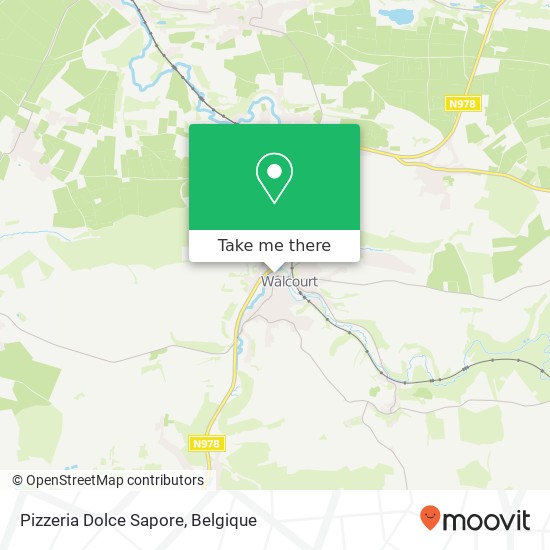 Pizzeria Dolce Sapore, Rue de la Montagne 29 5650 Walcourt kaart
