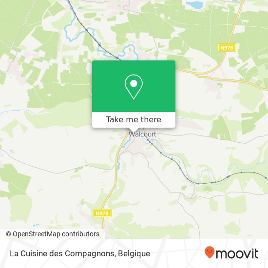 La Cuisine des Compagnons, Place des Combattants 24 5650 Walcourt kaart