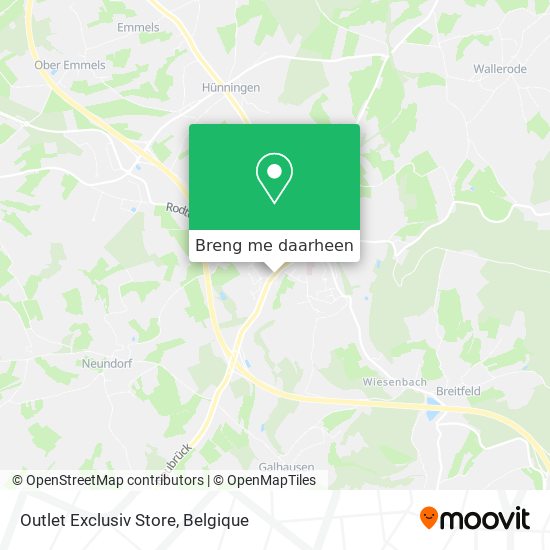 Outlet Exclusiv Store kaart