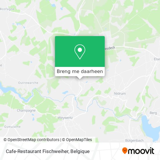 Cafe-Restaurant Fischweiher kaart