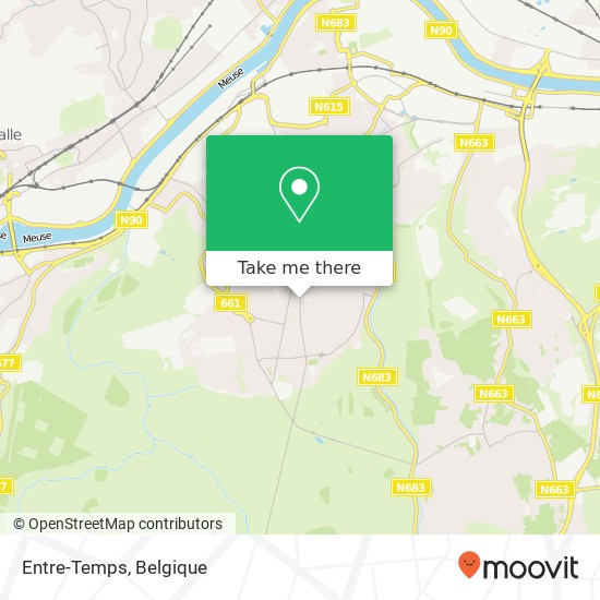 Entre-Temps, Rue de Plainevaux 14 4100 Seraing kaart