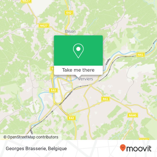 Georges Brasserie, 4800 Verviers kaart