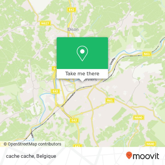 cache cache, Place Verte 46 4800 Verviers kaart