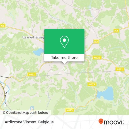 Ardizzone Vincent, Enclos des Bungalows 4 4623 Fléron kaart