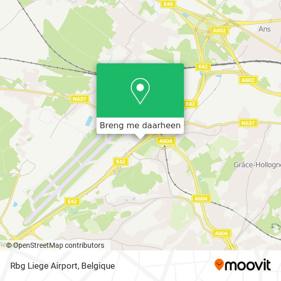 Rbg Liege Airport kaart