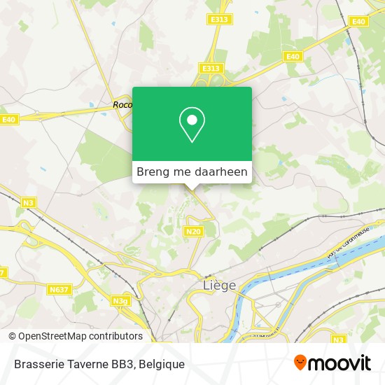 Brasserie Taverne BB3 kaart