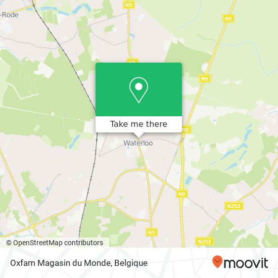 Oxfam Magasin du Monde, Chaussée de Bruxelles 139 1410 Waterloo kaart