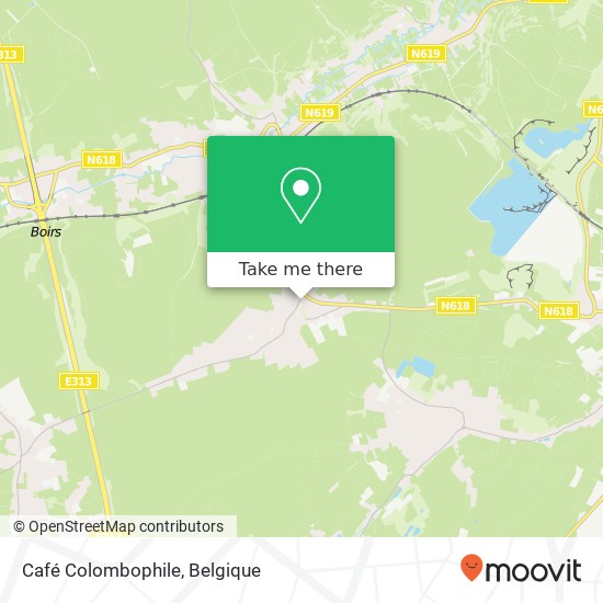Café Colombophile kaart