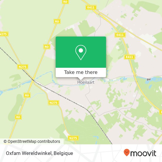 Oxfam Wereldwinkel, Gemeenteplein 20 1560 Hoeilaart kaart