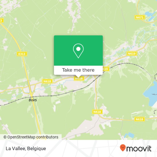 La Vallee, Rue Marcel de Brogniez 18 4690 Bassenge kaart