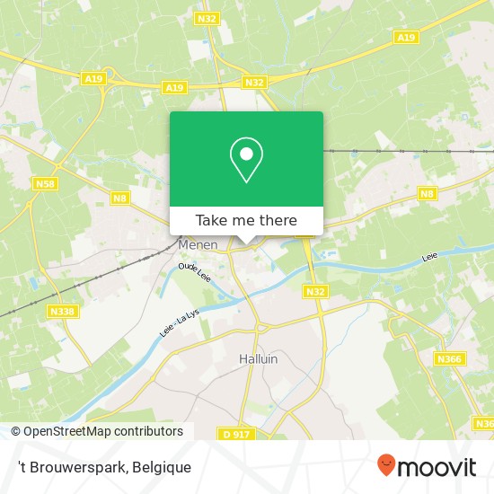 't Brouwerspark kaart