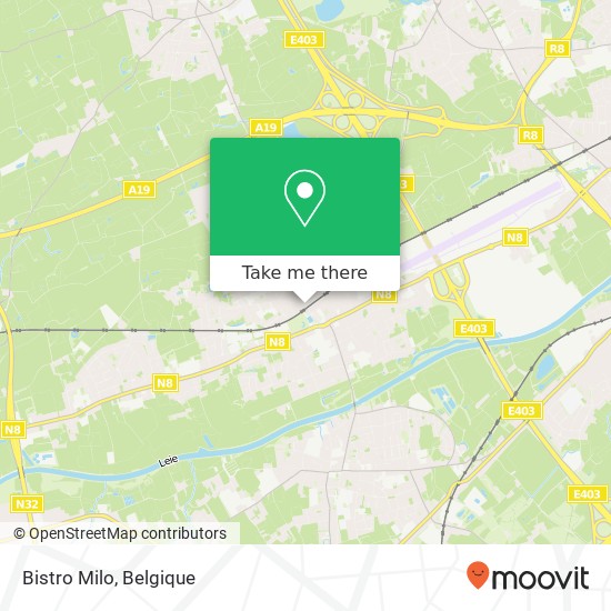 Bistro Milo, Roeselarestraat 6 8560 Wevelgem kaart