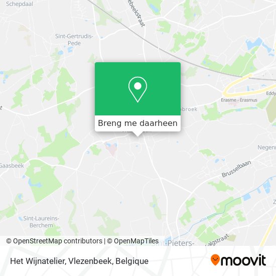 Het Wijnatelier, Vlezenbeek kaart