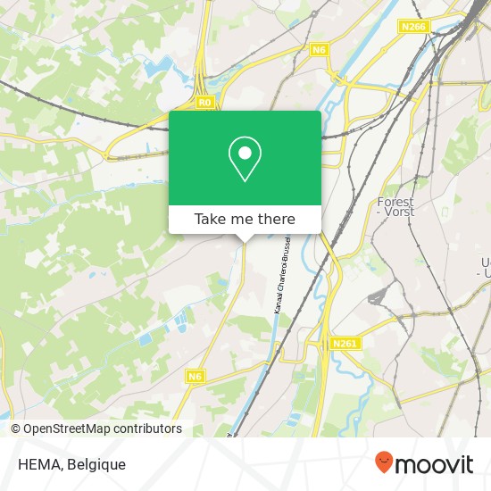 HEMA, Bergensesteenweg 65 1600 Sint-Pieters-Leeuw kaart