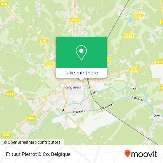 Frituur Pierrot & Co, Maastrichterstraat 160 3700 Tongeren kaart