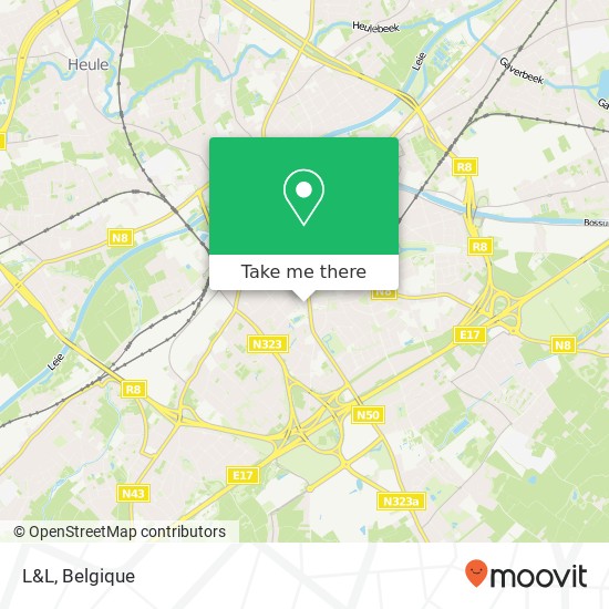 L&L, Loofstraat 8500 Kortrijk kaart