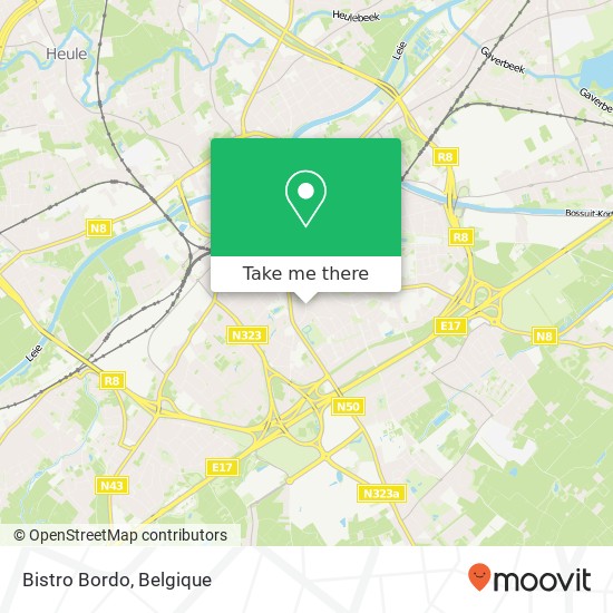 Bistro Bordo, Sint-Rochuslaan 10 8500 Kortrijk kaart