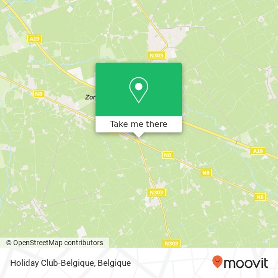 Holiday Club-Belgique kaart